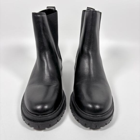 NEW NoBox Madewell The Bradley Chelsea Lug Sole Boots 8 Leather Chunky Pull On - Picture 5 of 9
